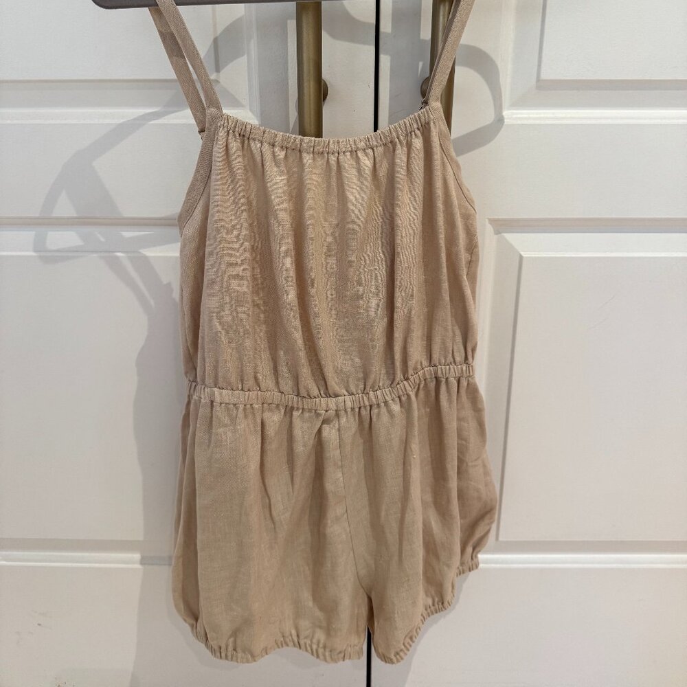 Suzie Kondi Dassia Safari Romper linen size S